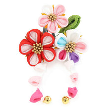 画像をギャラリービューアに読み込む, 七五三 髪飾り 2点セット ちりめん 3歳 7歳 ピンク 水色 梅 髪かざり 紫 白 つまみ細工 子供 着物 和装 和小物 キッズ 女の子 コサージュ パッチンどめ ヘアクリップ