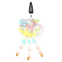 画像をギャラリービューアに読み込む, 七五三 髪飾り ちりめん 3歳 7歳 水色 梅 髪かざり ピンク 黄色 つまみ細工 子供 着物 和装 和小物 キッズ 女の子 コサージュ パッチンどめ ヘアクリップ