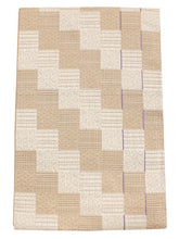 画像をギャラリービューアに読み込む, 洗える着物 コーディネートセット 袷 フリーサイズ ピンク 花筏 きもの 茶色 市松格子 名古屋帯 薄紫 正絹帯揚げ帯締め 波 格子 4点セット ハナエモリ 帯 小紋 レディース 女性 プレタ 和装 和服