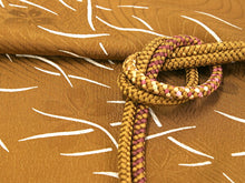 画像をギャラリービューアに読み込む, 帯揚げ 帯締め セット 正絹 カジュアル向き 丸組 黄土色 露芝 帯あげ 黄土色 赤紫 帯〆 和装 小物 レディース 女性 婦人 おびあげ おびじめ ネコポス便可能 あす楽