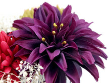 画像をギャラリービューアに読み込む, 成人式 髪飾り 2点セット 濃紫 菊 花 ドライフラワー 卒業式 前撮り 袴 はかま 振袖 結婚式 和装 和服 着物 かんざし コサージュ ヘアアクセサリー