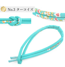 画像をギャラリービューアに読み込む, 帯締め 丸ぐけ 振袖 成人式 卒業式 正絹 単品 9色 レッド ローズ ターコイズブルー ブルー ライラック モスグリーン マスタード ホワイト ブラック シルク おしゃれ 上品 和装小物 着物 和服 和装 女性 レディース 結婚式 フォーマル 日本製