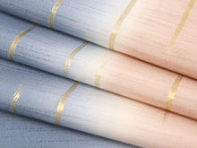 画像をギャラリービューアに読み込む, 帯揚げ 帯締め セット 絹 セミフォーマル カジュアル 平組 青 渋ピンク 二色ぼかし 金線 帯あげ 白 水色 帯〆 日本製 金 色無地 付け下げ 小紋 パーティー 和装小物 着付け小物 着物 和 送料無料