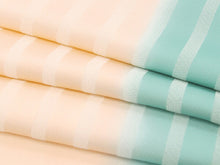 画像をギャラリービューアに読み込む, 帯揚げ 帯締め セット 絹 カジュアル 平組 オレンジ 緑 二色ぼかし 縞 帯あげ 抹茶 オレンジ 帯〆 丹後ちりめん 日本製 金 色無地 小紋 パーティー 和装小物 着付け小物 着物 和 送料無料