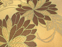 画像をギャラリービューアに読み込む, 半幅帯 単品 からし色 菊 細帯 紫 縞 リバーシブル カジュアル レディース アレンジ 半巾帯 四寸 京紫織 日本製 女性 和装 和服 モダン あす楽