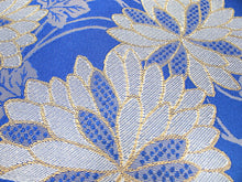 画像をギャラリービューアに読み込む, 半幅帯 単品 青 菊 細帯 抹茶 緑 縞 リバーシブル カジュアル レディース アレンジ 半巾帯 四寸 京紫織 日本製 女性 和装 和服 モダン あす楽