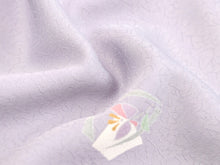 画像をギャラリービューアに読み込む, 着物 洗える着物 フルオーダー 仕立て付 小紋 薄紫 花 東レシルック 菖蒲 飛び柄 反物 和装 和服 袷 単衣 春 秋 冬 レディース 女性 きもの 羽織 コート カジュアル 上品 大久保信子 TORAY sillook 送料無料