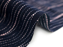 画像をギャラリービューアに読み込む, 着物 洗える着物 フルオーダー 仕立て付 小紋 濃紺 雨縞 東レシルック 反物 ピンク 縞 和装 和服 袷 単衣 春 秋 冬 レディース 女性 きもの 羽織 コート カジュアル 上品 TORAY sillook 送料無料