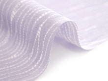 画像をギャラリービューアに読み込む, 着物 洗える着物 フルオーダー 仕立て付 小紋 藤紫 雨縞 東レシルック 反物 薄紫 縞 和装 和服 袷 単衣 春 秋 冬 レディース 女性 きもの 羽織 コート カジュアル 上品 TORAY sillook 送料無料