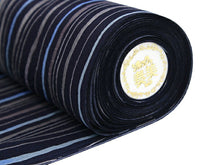 画像をギャラリービューアに読み込む, 着物 洗える着物 フルオーダー 仕立て付 小紋 紺 よろけ縞 東レシルック 反物 ストライプ 和装 和服 袷 単衣 春 秋 冬 レディース 女性 きもの 羽織 コート カジュアル 上品 TORAY sillook 大久保信子 送料無料