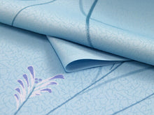 画像をギャラリービューアに読み込む, 着物 洗える着物 フルオーダー 仕立て付 小紋 青 ススキ 東レシルック 反物 和装 和服 袷 単衣 春 秋 冬 レディース 女性 きもの 羽織 コート カジュアル 上品 TORAY sillook 大久保信子 送料無料