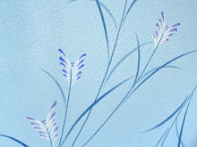 画像をギャラリービューアに読み込む, 着物 洗える着物 フルオーダー 仕立て付 小紋 青 ススキ 東レシルック 反物 和装 和服 袷 単衣 春 秋 冬 レディース 女性 きもの 羽織 コート カジュアル 上品 TORAY sillook 大久保信子 送料無料