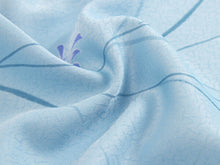 画像をギャラリービューアに読み込む, 着物 洗える着物 フルオーダー 仕立て付 小紋 青 ススキ 東レシルック 反物 和装 和服 袷 単衣 春 秋 冬 レディース 女性 きもの 羽織 コート カジュアル 上品 TORAY sillook 大久保信子 送料無料