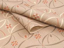 画像をギャラリービューアに読み込む, 着物 洗える着物 フルオーダー 仕立て付 小紋 茶色 小花 東レシルック 市松格子 チェック 反物 和装 和服 袷 単衣 春 秋 冬 レディース 女性 きもの 羽織 コート カジュアル 上品 TORAY sillook 大久保信子 送料無料