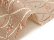 画像をギャラリービューアに読み込む, 着物 洗える着物 フルオーダー 仕立て付 小紋 茶色 小花 東レシルック 市松格子 チェック 反物 和装 和服 袷 単衣 春 秋 冬 レディース 女性 きもの 羽織 コート カジュアル 上品 TORAY sillook 大久保信子 送料無料