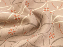 画像をギャラリービューアに読み込む, 着物 洗える着物 フルオーダー 仕立て付 小紋 茶色 小花 東レシルック 市松格子 チェック 反物 和装 和服 袷 単衣 春 秋 冬 レディース 女性 きもの 羽織 コート カジュアル 上品 TORAY sillook 大久保信子 送料無料