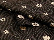 画像をギャラリービューアに読み込む, 着物 洗える着物 フルオーダー 仕立て付 小紋 焦げ茶 花菱 東レシルック 若松菱 格子 反物 和装 和服 袷 単衣 春 秋 冬 レディース 女性 きもの 羽織 コート カジュアル 上品 TORAY sillook 大久保信子 送料無料