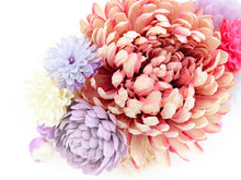 画像をギャラリービューアに読み込む, 成人式 髪飾り ピンク 菊 ヘアアクセサリー 花 ダリア パープル コーム 卒業式 前撮り 袴 はかま 振袖 結婚式 和装 和服 着物 かんざし あす楽