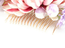 画像をギャラリービューアに読み込む, 成人式 髪飾り ピンク 菊 ヘアアクセサリー 花 ダリア パープル コーム 卒業式 前撮り 袴 はかま 振袖 結婚式 和装 和服 着物 かんざし あす楽