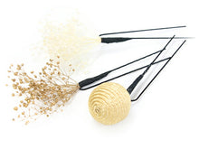 画像をギャラリービューアに読み込む, 成人式 髪飾り ゴールド 花 ヘアアクセサリー 菊 ダリア シャンパンゴールド ドライフラワー Uピン 7点セット 卒業式 前撮り 袴 はかま 振袖 結婚式 和装 和服 着物 かんざし 日本製 あす楽