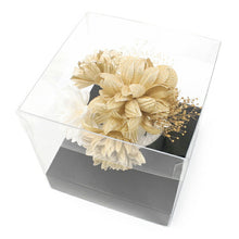 画像をギャラリービューアに読み込む, 成人式 髪飾り ゴールド 花 ヘアアクセサリー 菊 ダリア シャンパンゴールド ドライフラワー Uピン 7点セット 卒業式 前撮り 袴 はかま 振袖 結婚式 和装 和服 着物 かんざし 日本製 あす楽