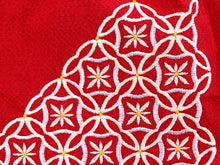 画像をギャラリービューアに読み込む, 成人式 巾着 赤 七宝 刺繍 バッグ 黒 花 かばん 大きめ 横長 単品 着物 振袖 袴 卒業式 レディース 女性 あとりえ座