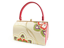 画像をギャラリービューアに読み込む, 草履バッグセット 振袖 二尺袖 袴 成人式 卒業式 白灰色地 花 華紋 赤 レッド オフホワイト フリー サイズ フォーマル 謝恩会 結婚式 披露宴 パーティー 和装小物 3枚芯 草履 バッグ 帯生地 おしゃれ 女性 送料無料 あす楽