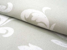 画像をギャラリービューアに読み込む, 洗える着物 コーディネートセット 袷 Mサイズ 黄緑 葉柄 きもの 青灰 幾何学模様 名古屋帯 深緑 正絹帯揚げ帯締め 植物 シダ 四角 4点セット 帯 小紋 レディース 女性 プレタ 和装 和服