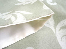 画像をギャラリービューアに読み込む, 洗える着物 コーディネートセット 袷 Mサイズ 黄緑 葉柄 きもの 青灰 幾何学模様 名古屋帯 深緑 正絹帯揚げ帯締め 植物 シダ 四角 4点セット 帯 小紋 レディース 女性 プレタ 和装 和服