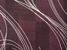 画像をギャラリービューアに読み込む, 洗える着物 コーディネートセット 袷 Mサイズ 紫 曲線 きもの ベージュ 花唐草 猫 名古屋帯 渋ピンク 茶紫 正絹帯揚げ帯締め 花 植物 扇 四角 4点セット 帯 小紋 レディース 女性 プレタ 和装 和服