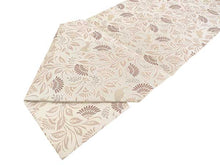 画像をギャラリービューアに読み込む, 洗える着物 コーディネートセット 袷 Mサイズ 紫 曲線 きもの ベージュ 花唐草 猫 名古屋帯 渋ピンク 茶紫 正絹帯揚げ帯締め 花 植物 扇 四角 4点セット 帯 小紋 レディース 女性 プレタ 和装 和服