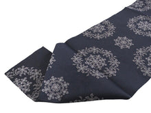 画像をギャラリービューアに読み込む, 洗える着物 コーディネートセット 袷 Lサイズ 薄紫 幾何学模様 きもの 紺 華紋 名古屋帯 紫 黄緑 正絹帯揚げ帯締め パープル 桜 4点セット 帯 小紋 レディース 女性 プレタ 和装 和服