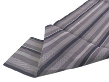 画像をギャラリービューアに読み込む, 洗える着物 コーディネートセット 袷 Lサイズ 茶色 茶屋辻 猫 きもの グレー 青 縞 名古屋帯 緑 さび色 正絹帯揚げ帯締め 動物柄 四季の花 家屋 ブルー グリーン 4点セット 帯 小紋 レディース 女性 プレタ 和装 和服