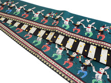 画像をギャラリービューアに読み込む, 半幅帯 絹 レディース 召しませ華 グリーン うさぎ 細帯 黒 縞 ドット リバーシブル シルクハット ウサギ 兎 ラビット 動物柄 マジシャン 手品 長尺 4m 日本製 洒落帯 四寸 単品 女性 新品 送料無料 お仕立て上がり