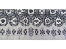 画像をギャラリービューアに読み込む, 半幅帯 絹 レディース 召しませ華 グレー プリズムレース 細帯 黒 植物柄 リバーシブル 花 葉 灰色 ブラック 長尺 4m 日本製 洒落帯 四寸 単品 女性 新品 送料無料 お仕立て上がり