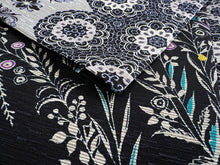 画像をギャラリービューアに読み込む, 半幅帯 絹 レディース 召しませ華 グレー プリズムレース 細帯 黒 植物柄 リバーシブル 花 葉 灰色 ブラック 長尺 4m 日本製 洒落帯 四寸 単品 女性 新品 送料無料 お仕立て上がり