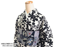 画像をギャラリービューアに読み込む, 半幅帯 絹 レディース 召しませ華 ブルー ワインの時間 細帯 オレンジ 花 七宝 リバーシブル 水色 グレー ワインボトル 猫 動物柄 熊 長尺 4m 日本製 洒落帯 四寸 単品 女性 新品 送料無料 お仕立て上がり