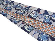 画像をギャラリービューアに読み込む, 半幅帯 絹 レディース 召しませ華 ブルー ワインの時間 細帯 オレンジ 花 七宝 リバーシブル 水色 グレー ワインボトル 猫 動物柄 熊 長尺 4m 日本製 洒落帯 四寸 単品 女性 新品 送料無料 お仕立て上がり