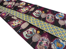 画像をギャラリービューアに読み込む, 半幅帯 絹 レディース 召しませ華 ワインレッド ワインの時間 細帯 緑 花 七宝 リバーシブル 赤紫 ブルー グリーン 水色 ワインボトル 猫 動物柄 熊 長尺 4m 日本製 洒落帯 四寸 単品 女性 新品 送料無料 お仕立て上がり