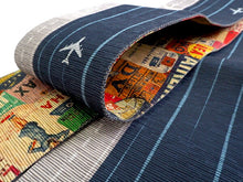 画像をギャラリービューアに読み込む, 角帯 絹 召しませ華 日本製 単品 紺 飛行機 空港 旅行 男帯 リバーシブル 日本製 着物 正絹 帯 男性 男物 男 紳士 メンズ 浴衣 着物 和服 送料無料