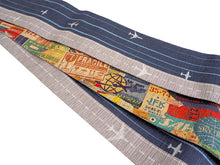 画像をギャラリービューアに読み込む, 角帯 絹 召しませ華 日本製 単品 紺 飛行機 空港 旅行 男帯 リバーシブル 日本製 着物 正絹 帯 男性 男物 男 紳士 メンズ 浴衣 着物 和服 送料無料