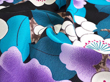 画像をギャラリービューアに読み込む, 長襦袢 洗える 反物 東レ 岡重 シルック フルオーダー 仕立て付 黒 梅 椿 女性 レディース 襦袢 無双袖 長じゅばん 着物 和装 和服 きもの 単品 インナー おしゃれ TORAY sillook 送料無料