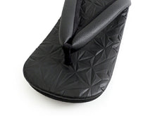 画像をギャラリービューアに読み込む, カレンブロッソ Calen Blosso 菱屋 カフェ草履 メンズ 雪駄 男性 M L 黒 ブラック 型押し スターダスト 星 和装小物 履物 着物 和服 和装 紳士用 日本製