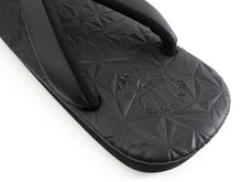 画像をギャラリービューアに読み込む, カレンブロッソ Calen Blosso 菱屋 カフェ草履 メンズ 雪駄 男性 M L 黒 ブラック 型押し スターダスト 星 和装小物 履物 着物 和服 和装 紳士用 日本製