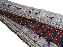 画像をギャラリービューアに読み込む, 半幅帯 絹 レディース 召しませ華 グレー うさぎ 細帯 紺 縞 ドット リバーシブル シルクハット ウサギ 兎 ラビット 動物柄 マジシャン 手品 長尺 4m 日本製 洒落帯 四寸 単品 女性 新品 送料無料 お仕立て上がり