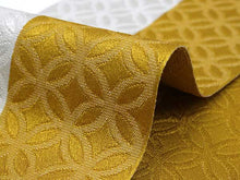 画像をギャラリービューアに読み込む, 袴下帯 袴帯 卒業式 イエロー グレージュ 七宝 半幅帯 謝恩会 袴 帯 細帯 レディース Wa de Modern 日本製
