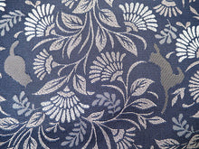 画像をギャラリービューアに読み込む, 洗える着物 コーディネートセット 4点セット 袷 名古屋帯 Mサイズ 緑 格子 きもの 青 花唐草 帯 深緑 黄土色 正絹帯揚げ帯締め グレー 灰色 猫 動物柄 松葉仕立て 小紋 レディース 女性 プレタ 和装 和服