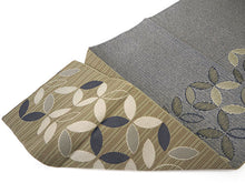 画像をギャラリービューアに読み込む, 洗える着物 コーディネートセット 4点セット 袷 名古屋帯 Mサイズ ピンクベージュ 蔦 きもの 渋薄緑 七宝 帯 マスタード  えんじ 正絹帯揚げ帯締め 葉 猫 動物柄 七宝つなぎ 松葉仕立て 小紋 レディース 女性 プレタ 和装 和服