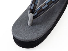 画像をギャラリービューアに読み込む, カレンブロッソ 草履 単品 S M L グレー 土台 黒 格子 鼻緒 黒系 レディース カフェ草履 菱屋 Calen Blosso ゾウリ カフェぞうり 女性用 カジュアル 日本製 履物 着物 きもの 和装小物