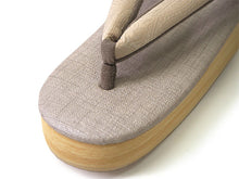 画像をギャラリービューアに読み込む, カレンブロッソ 草履 単品 S M L ベージュ 土台 アイボリー ペイズリー 鼻緒 ベージュ系 レディース カフェ草履 菱屋 Calen Blosso ゾウリ カフェぞうり 女性用 カジュアル 日本製 履物 着物 きもの 和装小物